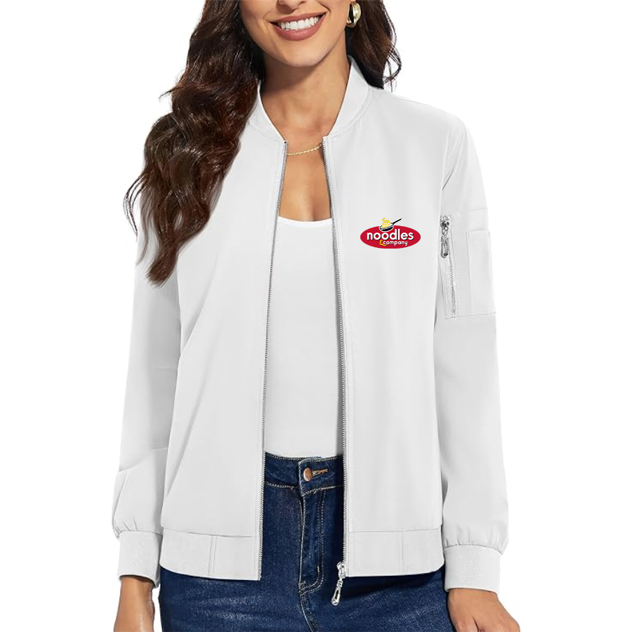 Women's Noodles & Company  Premium Bomber Jacket Outerwear